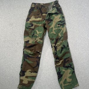 Vintage Trousers Army Camouflage Pattern 8415-01-084-1706 X-SMALL REGULAR